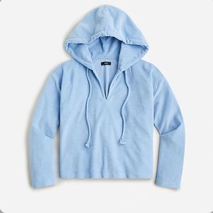 J. Crew NWT Women's Towel Terry Open V-Neck Hoodie
